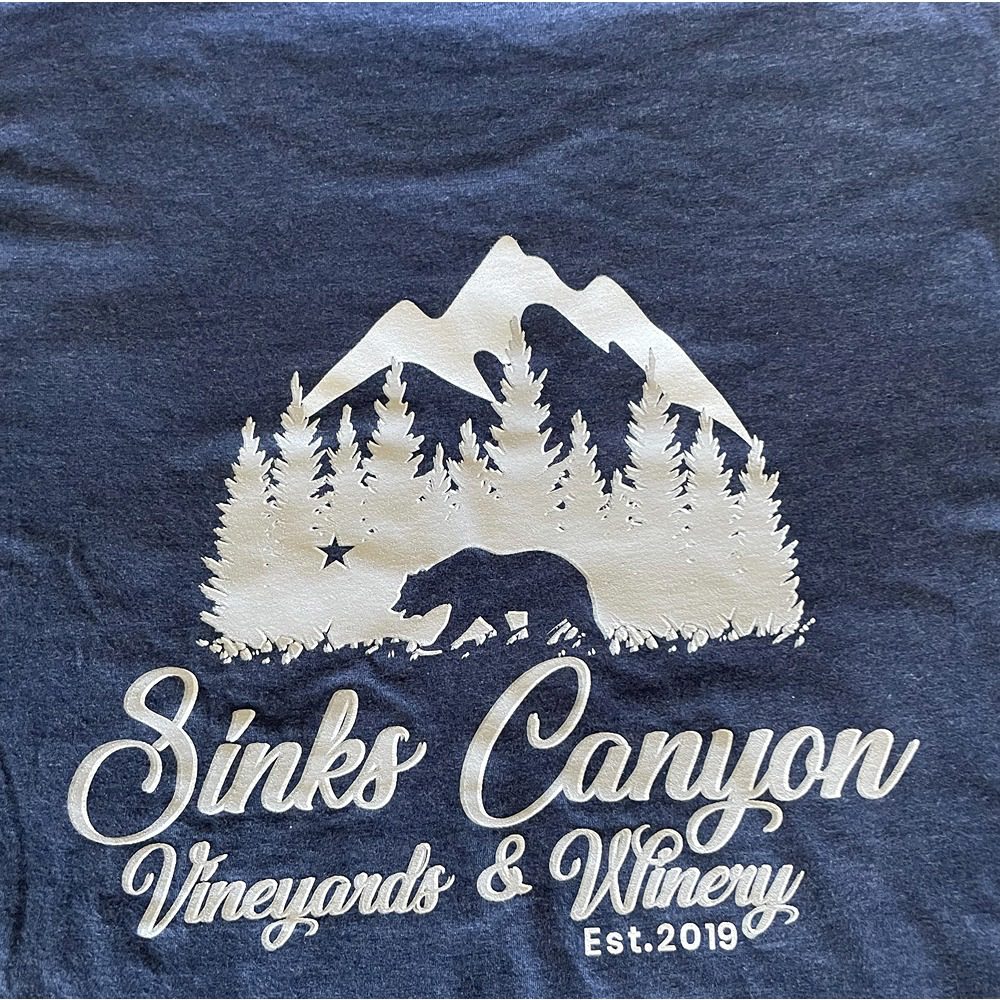 Bear Sinks Canyon Logo - Navy Mist