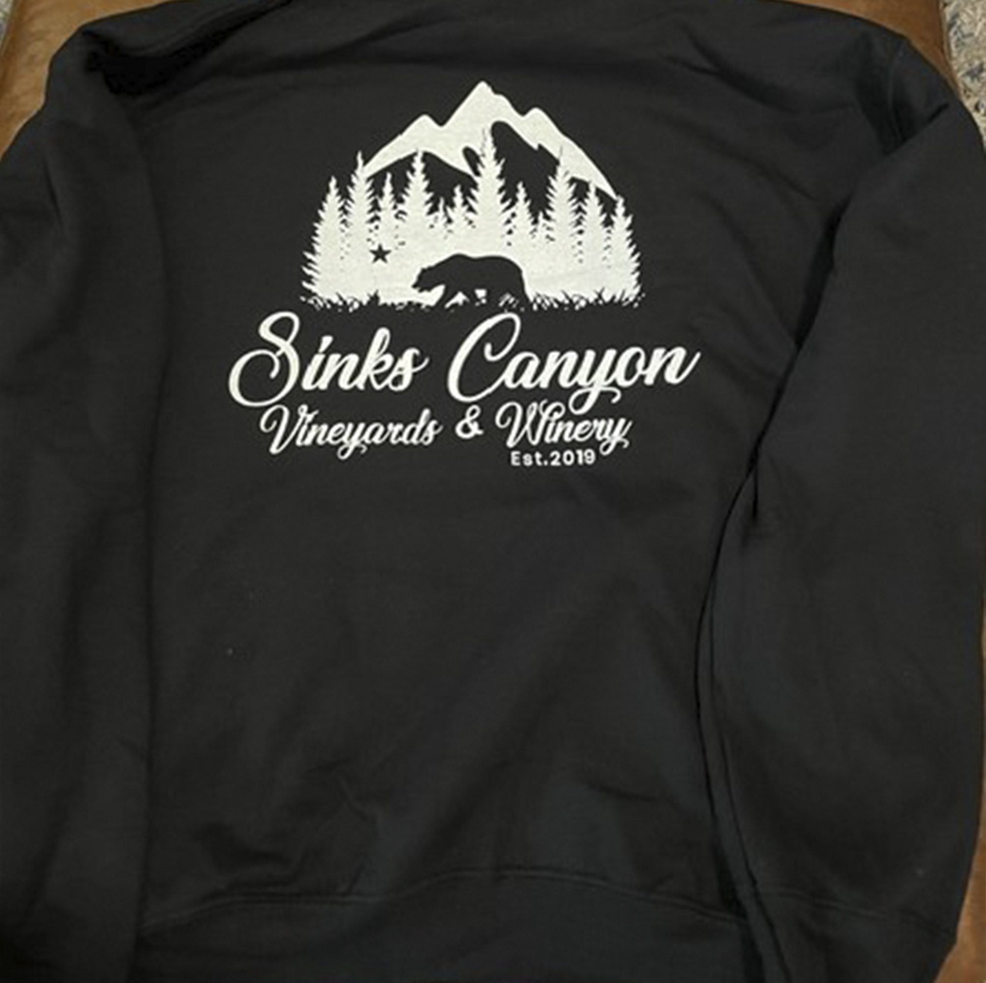 Black Sinks Canyon Bear Hoodie